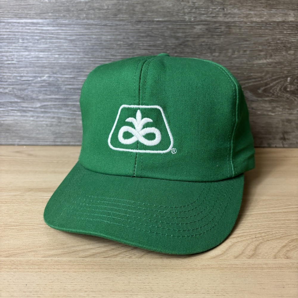Vintage Pioneer Hat Cap Snapback Green Embroidered Patch K Products Farming Seed